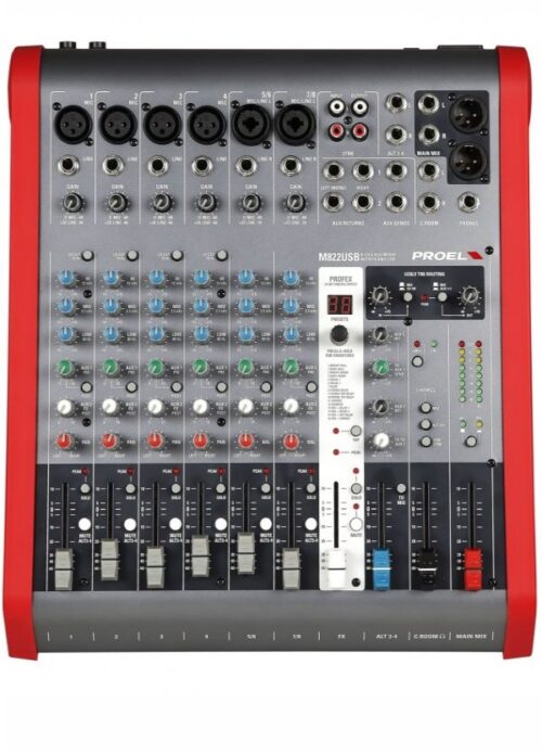 PROEL M822USB MIXER CON EFFETTI USB