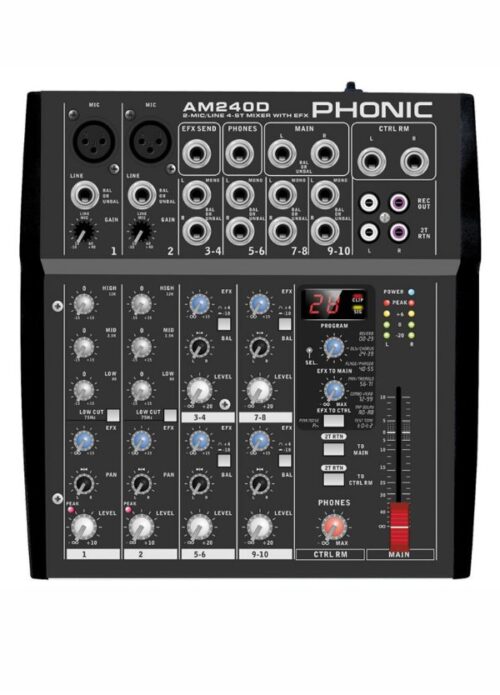 MIXER PHONIC AM240D NEW VERSION