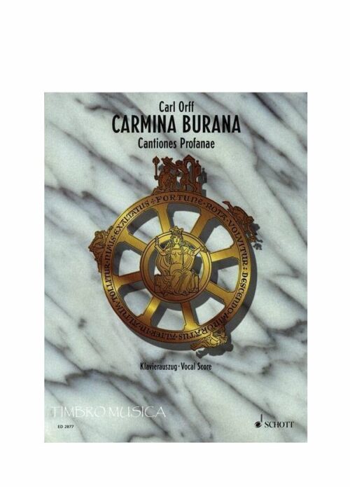 ORFF CARMINA BURANA OPERA SCHOTT