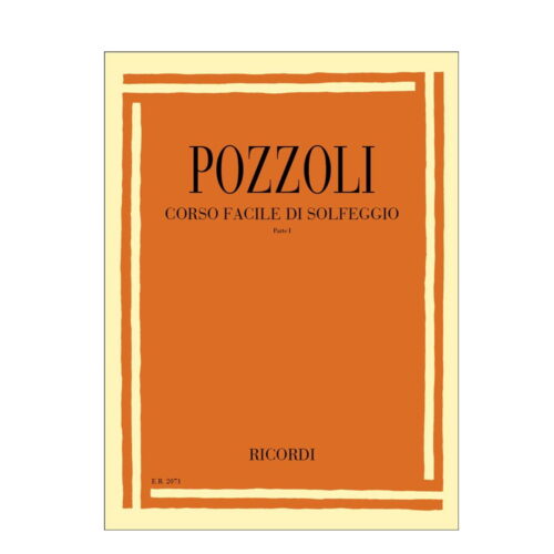 POZZOLI CORSO FACILE DI SOLFEGGIO PARTE I ER2071 RICORDI