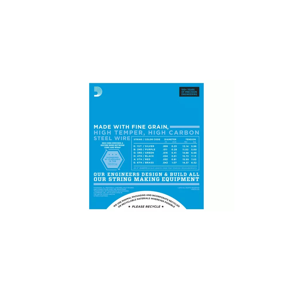 CORDE D'ADDARIO EXL120 CHITARRA ELETTRICA - immagine 3