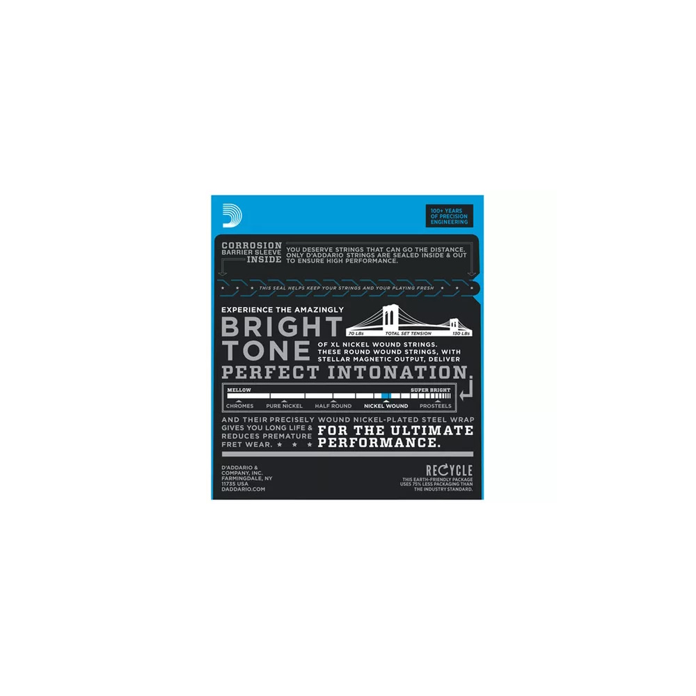 CORDE D'ADDARIO EXL110 CHITARRA ELETTRICA - immagine 2