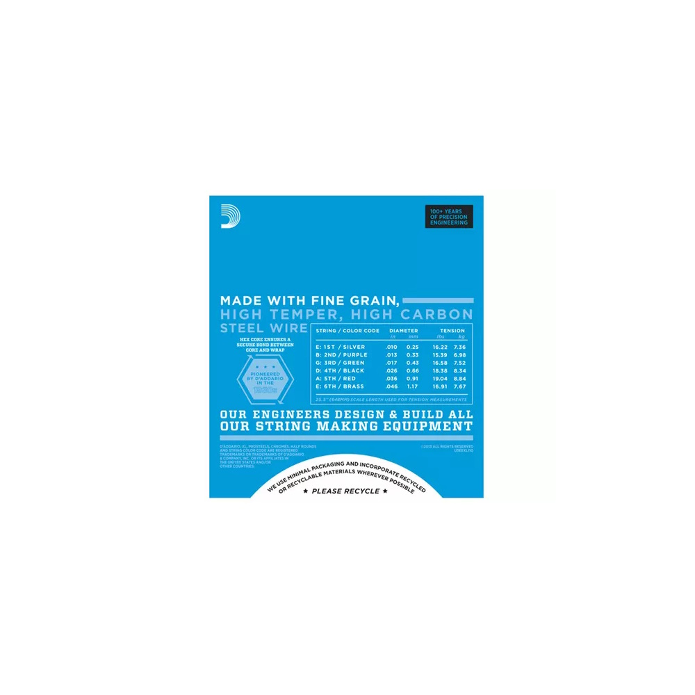 CORDE D'ADDARIO EXL110 CHITARRA ELETTRICA - immagine 3
