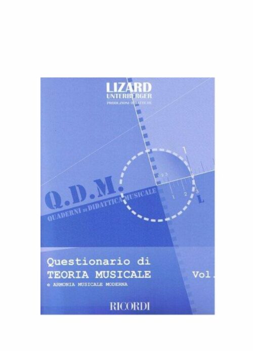 BALDIN : QUESTIONARIO DI TEORIA MUSICALE E ARMONIA MUSICALE MODERNA VOL.1 MLR750