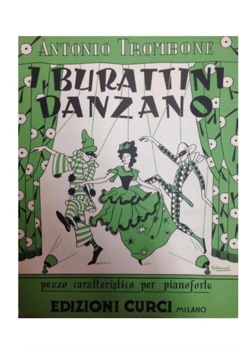 TROMBONE : I BURATTINI DANZANO pezzo caratteristico per pianoforte CURCI EC4516