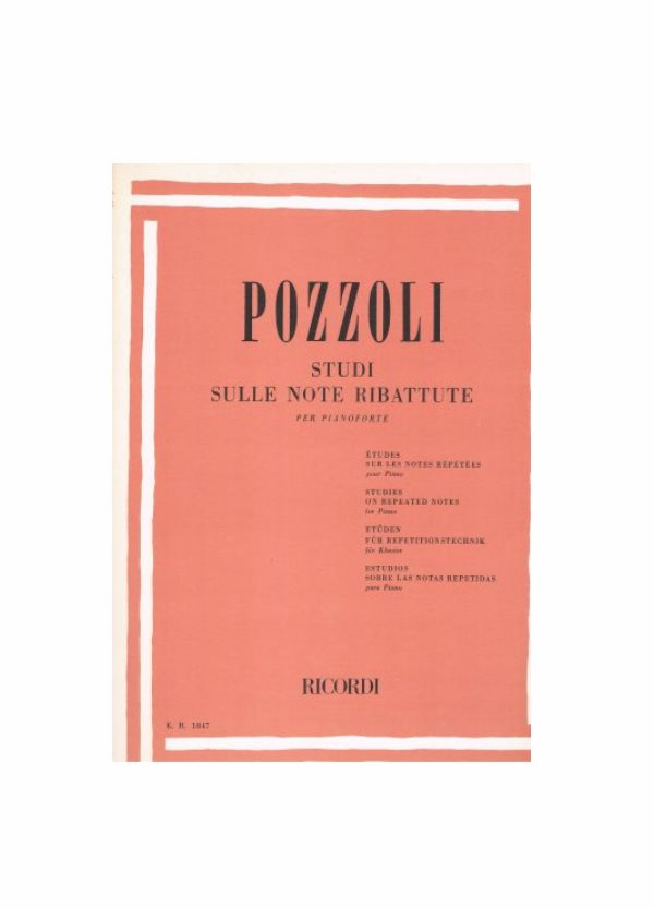 POZZOLI : STUDI SULLE NOTE RIBATTUTE RICORDI ER1847