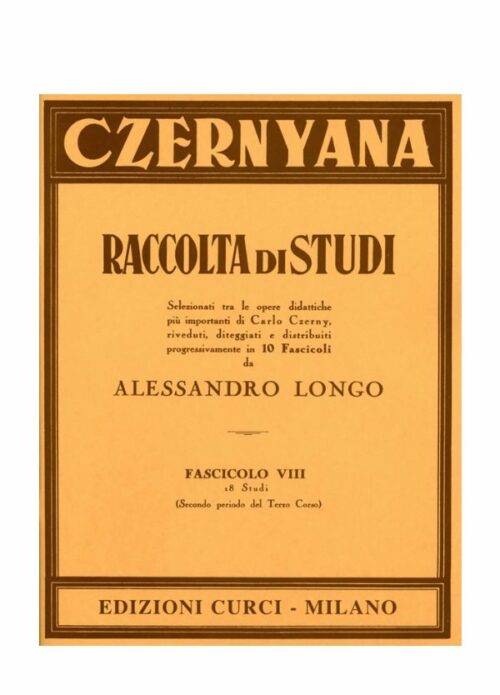 CZERNYANA RACCOLTA DI STUDI FASCICOLO VIII    CURCI EC2598