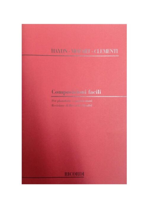 AA.VV. : COMPOSIZIONI FACILI per pianoforte a 4 mani RICORDI 132539