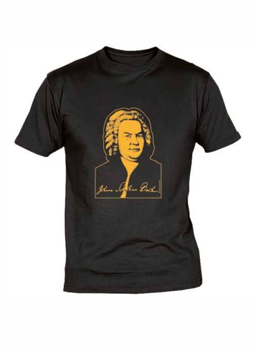 MAGLIETTA COMPOSITORE BACH NERA TAGLIA M