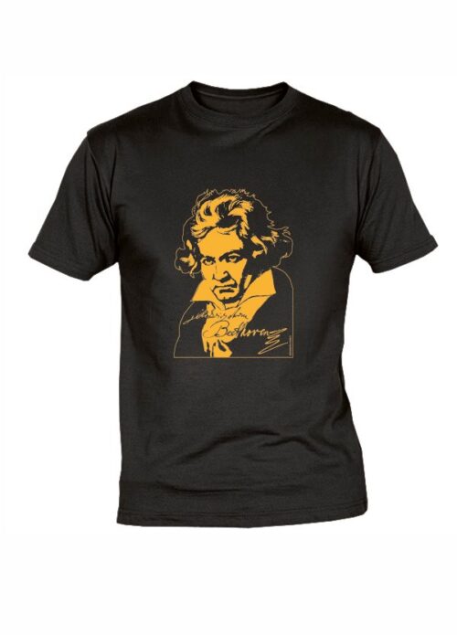 MAGLIETTA COMPOSITORI BEETHOVEN NERA TAGLIA M