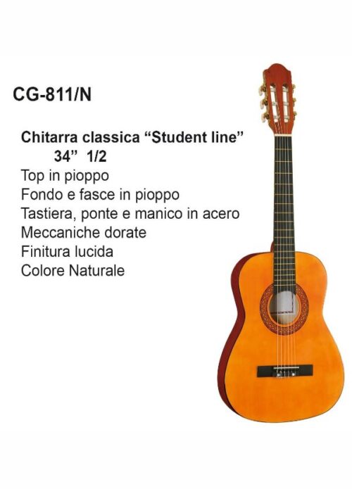 CHITARRA CLASSICA 1/2 DAM CG811KN CON BORSA