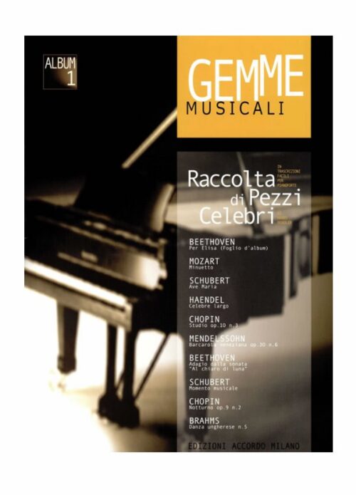 BENDLER : GEMME MUSICALI RACCOLTA DI PEZZI CELEBRI ALBUM 1  ACCORDO EA1183