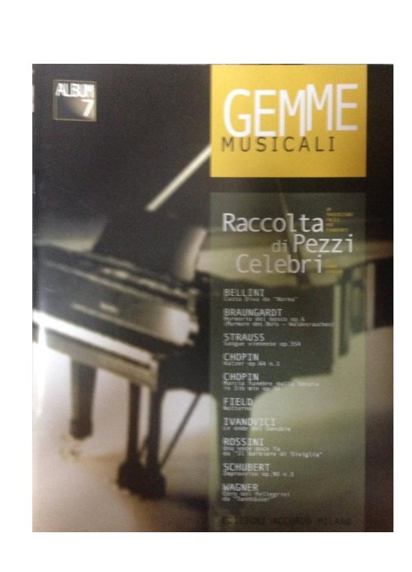 BENDLER : GEMME MUSICALI ALBUM 7 RACCOLTA PEZZI CELEBRI EA2916