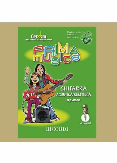 LIVEROTTI : PRIMA MUSICA CHITARRA ACUSTICA ELETTRICA A PLETTRO MLR853 RICORDI