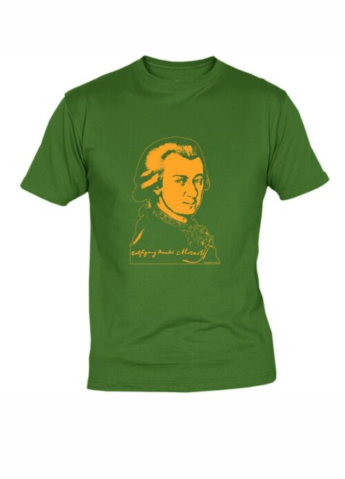MAGLIETTA COMPOSITORI MOZART VERDE TAGLIA L
