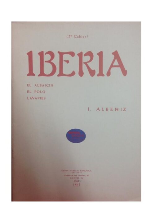 ALBENIZ : IBERIA VOL 3 per pianoforte
