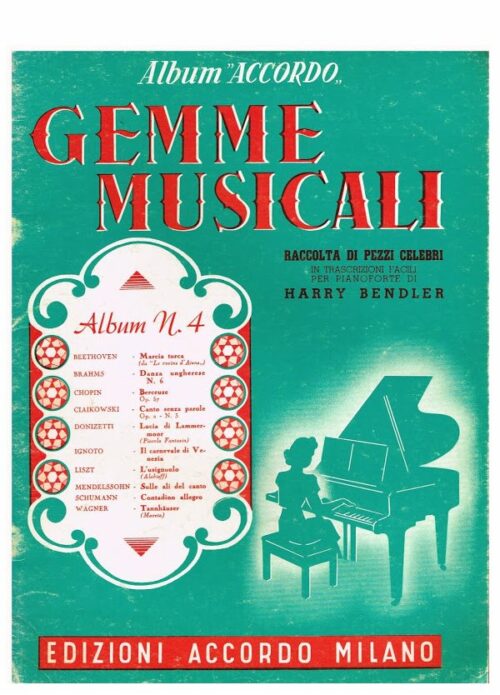 BENDLER : GEMME MUSICALI ALBUM 4 PEZZI CELEBRI  EA1602