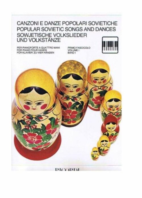 CANZONI E DANZE POPOLARI SOVIETICHE pianoforte a 4 mani VOL1