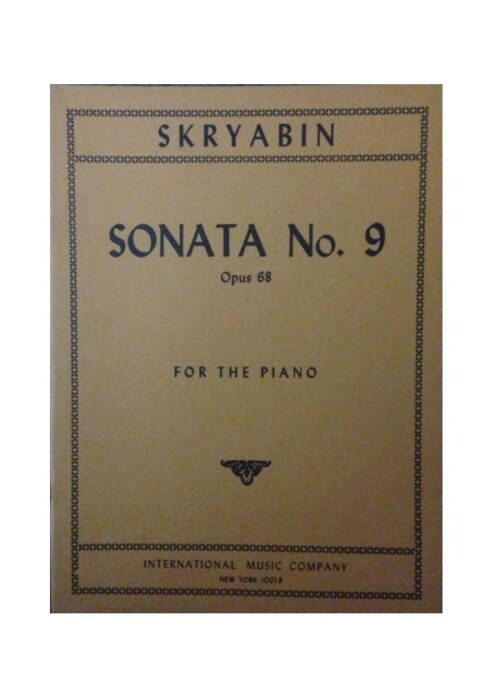 SCRIABIN : SONATA N.9 OP.68 per pianoforte IMC 786