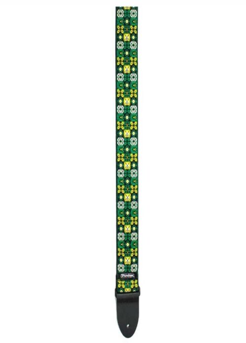 TRACOLLA CHITARRA BASSO DUNLOP JACQUARD STRAPS D67-01GN WINTERLAND GREEN