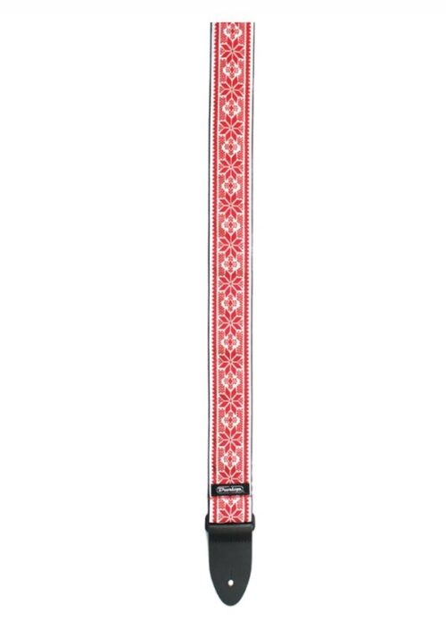 TRACOLLA CHITARRA BASSO DUNLOP JACQUARD STRAPS D67-02RD FILLMORE RED
