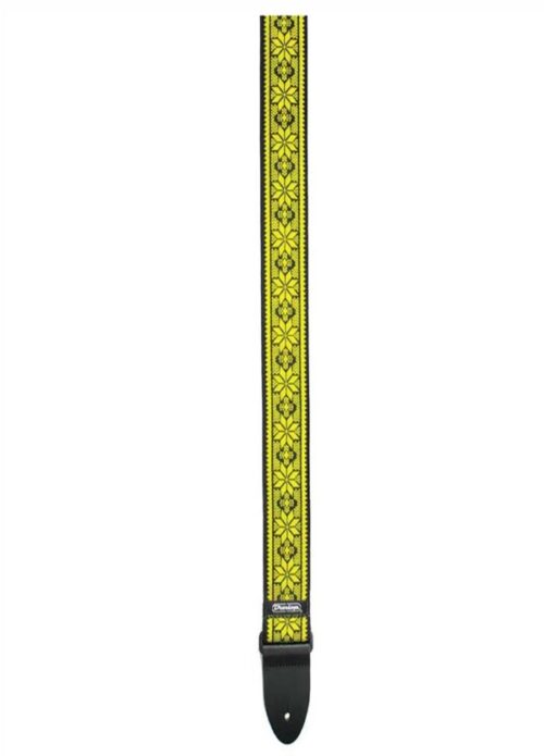 TRACOLLA CHITARRA BASSO DUNLOP JACQUARD STRAPS D67-02YE FILLMORE YELLOW