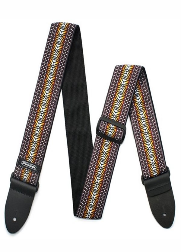 TRACOLLA CHITARRA BASSO DUNLOP JACQUARD STRAPS D67-04BR MATRIX BROWN