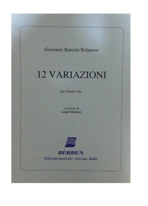 BELPASSO : 12 VARIAZIONI PER FLAUTO SOLO     BERBEN