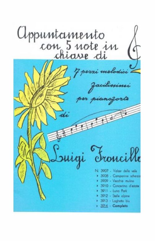 FRONCILLO : APPUNTAMENTO CON 5 NOTE IN CHIAVE DI VIOLINO per pianoforte
