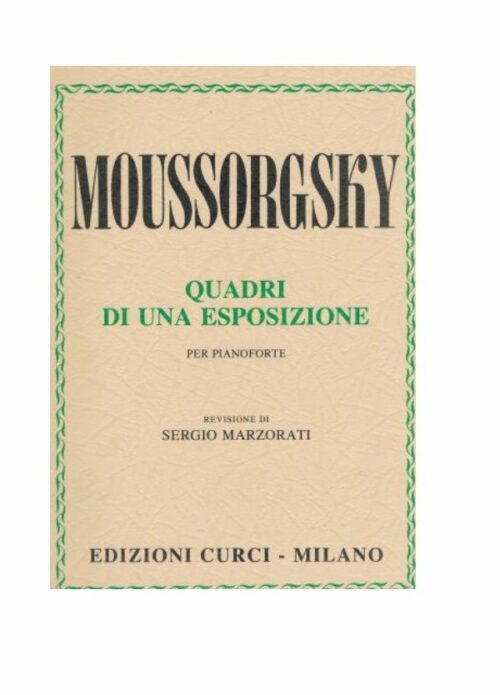 MOSZKOWSKI : QUADRI DI UNA ESPOSIZIONE per pianoforte  CURCI EC10313