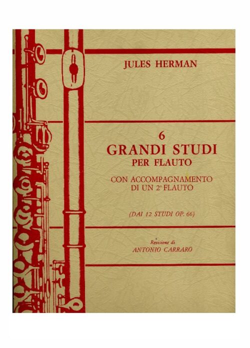 HERMAN : 6 GRANDI STUDI PER FLAUTO con accompagnamento di un secondo flauto  CURCI