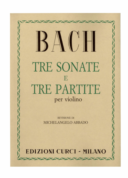 Mozart 3 Sonate e 3 Partite Per Violino Rev. Abbado Ed. Curci Ec 9527