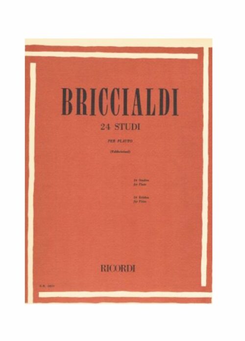 BRICCIALDI : 24 STUDI PER FLAUTO   RICORDI ER2859