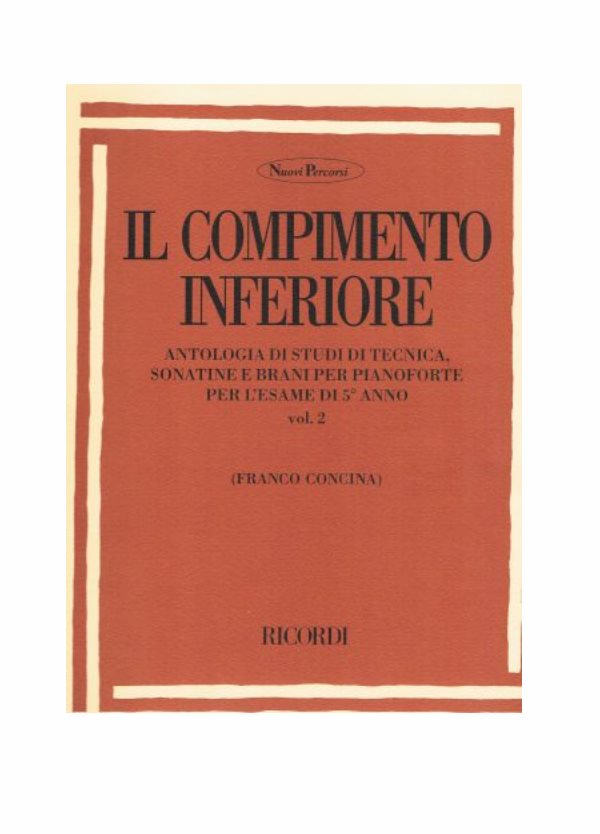 IL COMPIMENTO INFERIORE vol.2 RICORDI ER2928