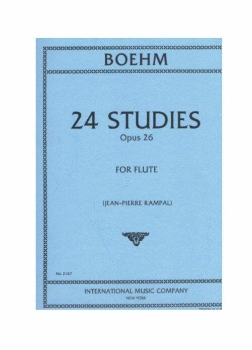 BOEHM : 24 STUDI OP.26 per flauto   IMC 2167
