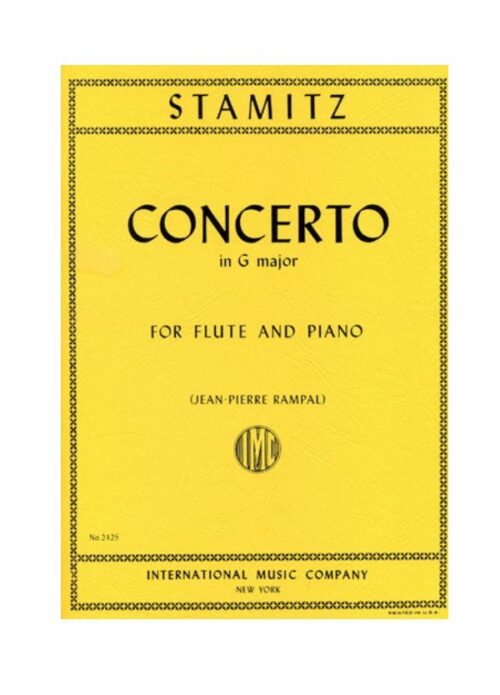 STAMITZ : CONCERTO IN G MAJOR per flauto e pianoforte  IMC 2425