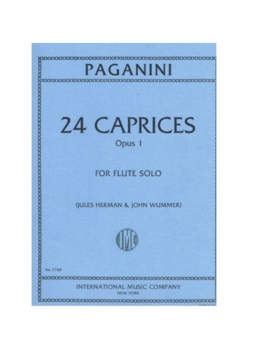 PAGANINI : 24 CAPRICCI OP.1 per flauto     IMC 2748