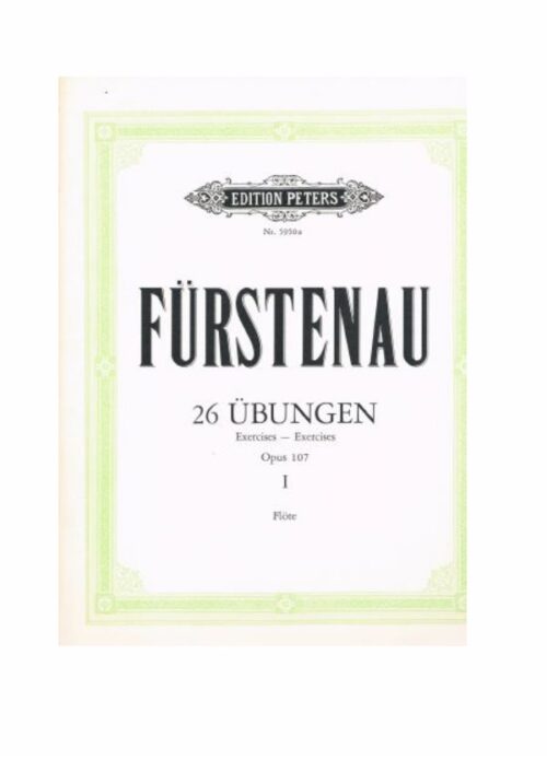 FURSTENAU : 26 ESERCIZI OP.107 BAND 1  per flauto   PETERS P-5950A