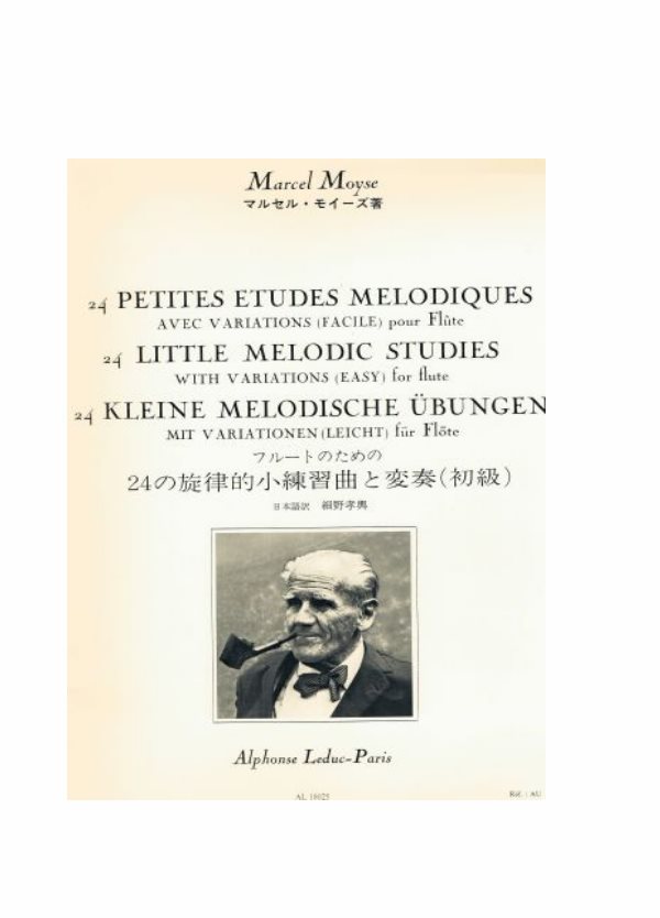 MOYSE : 24 PICCOLI STUDI MELODICI per flauto traverso LEDUC AL18025