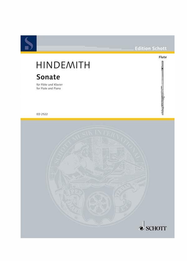 Hindemith Sonate per Flauto e Pianoforte Ed. Schott Ed 2522