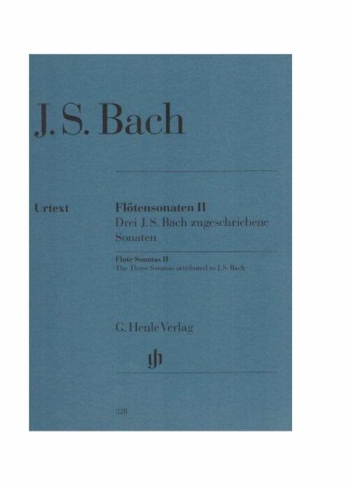 BACH : FLUTE SONATAS II per flauto e pianoforte  HENLE VERLAG HV328