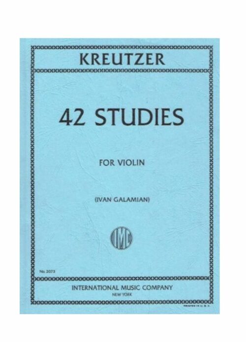 KREUTZER 42 STUDI per violino   IMC 2073
