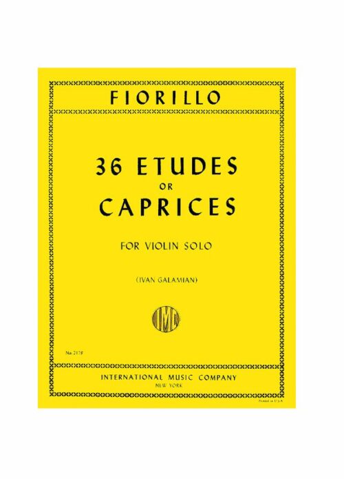 FIORILLO : 36 ETUDES OR CAPRICES per violino   IMC 2178