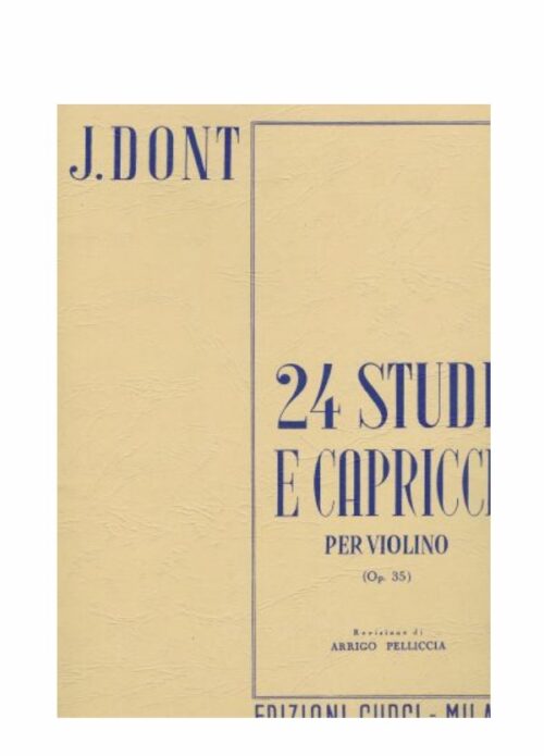 DONT : 24 STUDI E CAPRICCI OP.35 per violino   CURCI EC5948