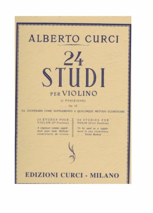 CURCI : 24 STUDI PER VIOLINO OP.23   EC4311