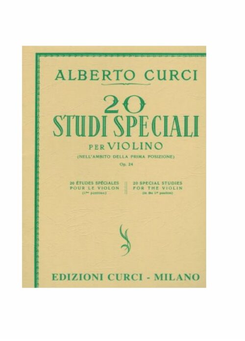 CURCI : 20 STUDI SPECIALI PER VIOLINO OP.24   CURCI EC4312