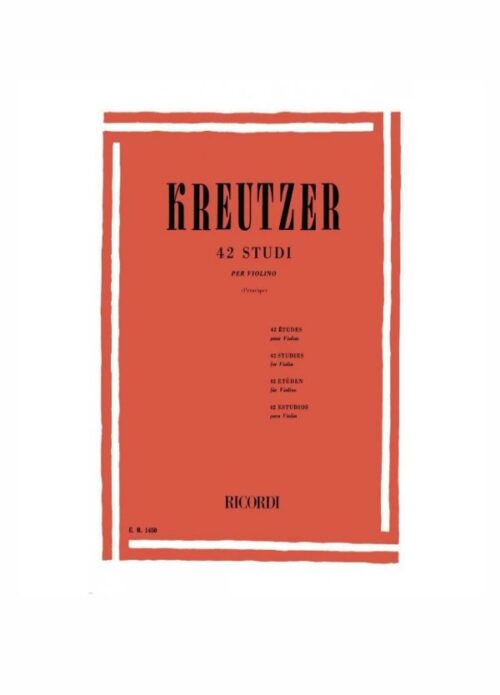 Kreutzer 42 Studi Per Violino Ed. Ricordi ER 1450