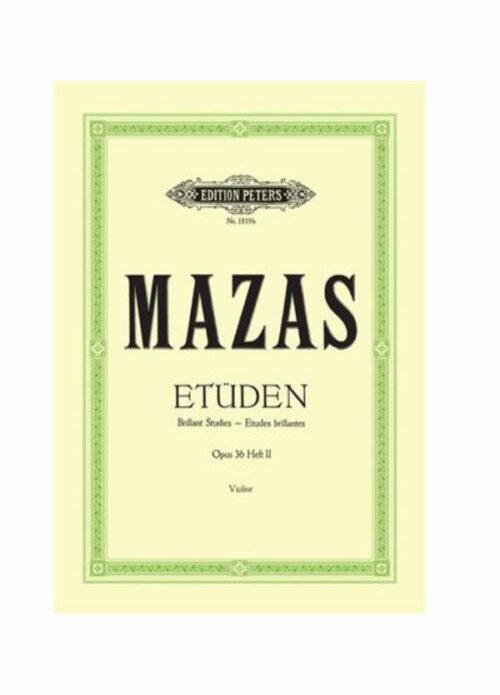 MAZAS : ETUDEN OP.36 HEFT 2   PETERS P-1819B