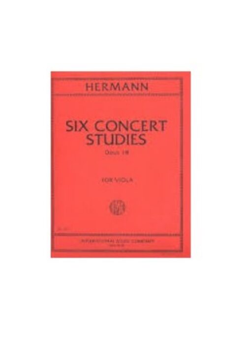 HERMANN : SEI STUDI DA CONCERTO OP.18  per viola  IMC 733