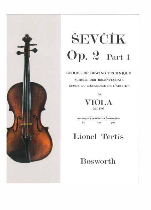 SEVCIK : SCHOOL OF BOWING TECHNIQUE OP.2 PART 1 per viola